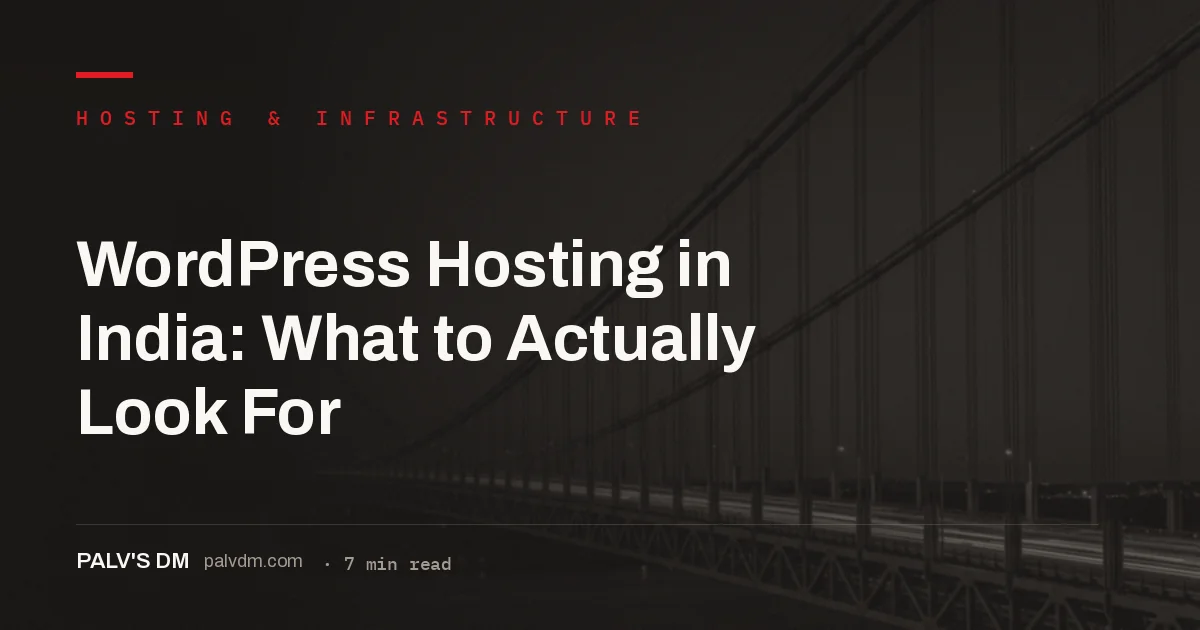 Server infrastructure representing WordPress hosting choices for businesses in India