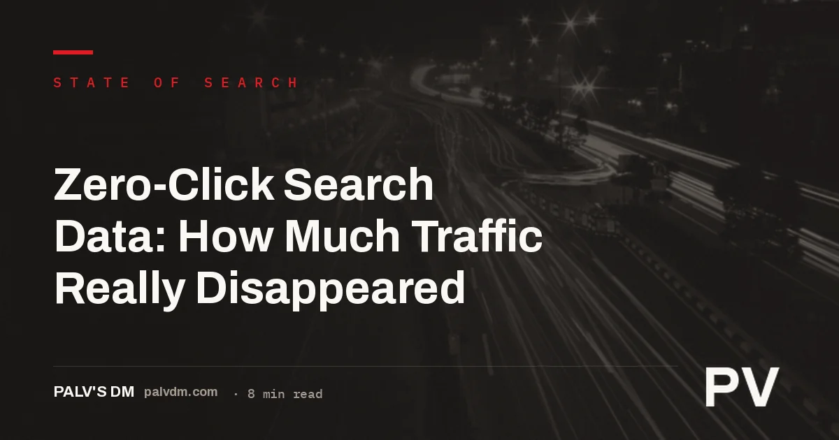 Featured image for Zero-Click Search Data: How Much Traffic Really Disappeared